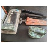 Filet Knives, Buck Saw, Holster, Shovel