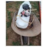 Wheelbarrow and Northstar Sprayer