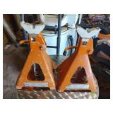 Pair of Orange 6 Ton Jack Stands