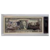 2013 US $2 Bill Mount Rushmore Memorial Note