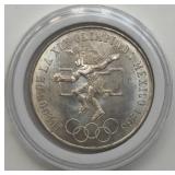 1968 Mexico Olympic 25 Pesos Silver Coin