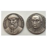 Magalhï¿½es & Colombo Commemorative Medals Set