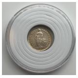 1912 Swiss 1/2 Franc Silver Coin