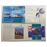 1996 New Zealand $5 Auckland City of Sails Coin