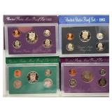 4pc US Mint Proof Coin Sets