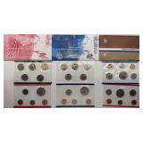 3pc P & D US Mint Uncirculated Coin Sets