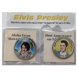 2pc Elvis Presley Collectible Half Dollar Coins