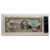 Colorized US $2 Federal Reserve Note