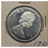 1965 Canada Silver Dollar w/ Elizabeth II