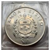 1972 Western Samoa 1 Tala Commemorative Coin