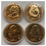 4pc American Revolution Bicentennial Coins