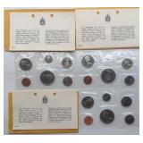 3pc Canada Mint Coin Sets