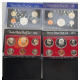 4pc US Proof Coin Sets