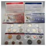 2001 US Uncirculated P & D Coin Set