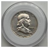 1956 Franklin Silver Half Dollar Coin