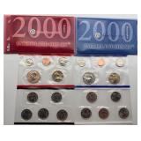 2000 P & D U.S. Mint Uncirculated Coin Set