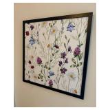 Framed 36x36 Floral Nature Print Artwork