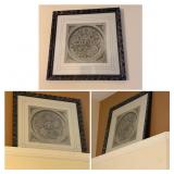 Three Framed Floral Paintings