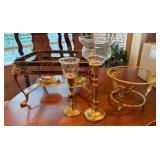 Brass Candleholders and Display Stands