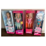 Barbie Dolls Collection, 4 in Boxes