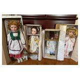 Porcelain Dolls in Boxes