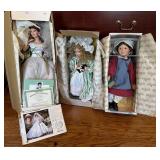 Ashton-Drake Galleries Porcelain Dolls Trio