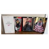Barbie Collector Dolls w/ Boxes, 4 Total