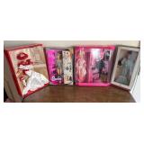 4 Boxed Colelctors Barbies
