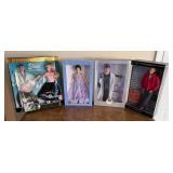 Mattel Celebrity Collector Dolls, 4 in Boxes