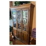 Wooden China Cabinet w/ Glass Doors