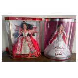 Barbie Happy Holidays and 2001 Holiday Dolls