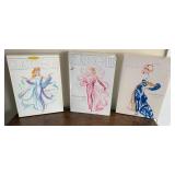 3 Mattel Classique Barbie Dolls w/ Boxes
