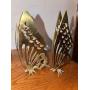 Mid-Century Solid Brass Butterfly Figurines