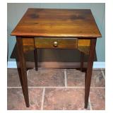 Wood Side Table w/ Single Drawer