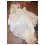 Bridal Gown w/ Lace, Beading, and Train