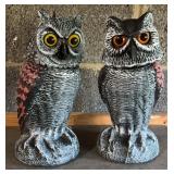 Painted Owl Figurines