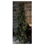 Artificial Christmas Tree w/ Ribbon