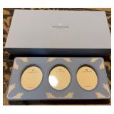 Wedgwood Blue Jasperware Triple Frame Set