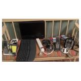 Tech Accessories w/ Phones, Keyboard, Monitor