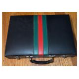Backgammon Set w/ Black Case and Stripes