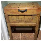 Wooden Cooler Stand w/ Igloo Liner Insert
