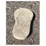 Concrete Flip-Flop Shaped Garden Stepping Stone