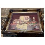 Framed Still Life Print w/Violin