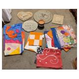 Garden Flags w/ Decorative Stepping Stones