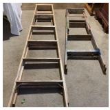 Pair Wood Step Ladders