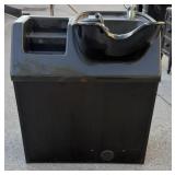 Salon Shampoo Sink Station Black 32x22x38'