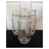 1982 "Mr. Peanut" Glass Jars8.5"