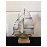 Metal Sailboat on Base9×14.5