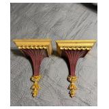 Gilded Wall Brackets10×7.25×15.5