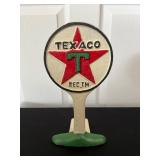 Vtg Texaco Cast Iron Sign Stand 10